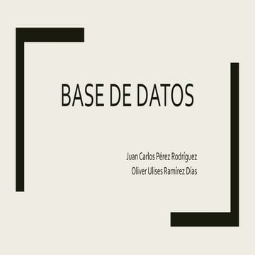 base de datos SQL y no-SQL