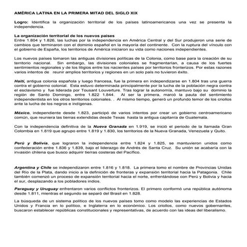 Actividad de c. sociales. grado 8