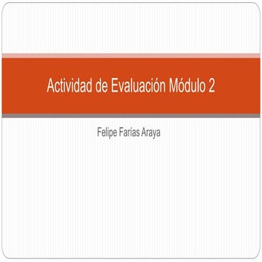 Actividad de evaluación módulo 2