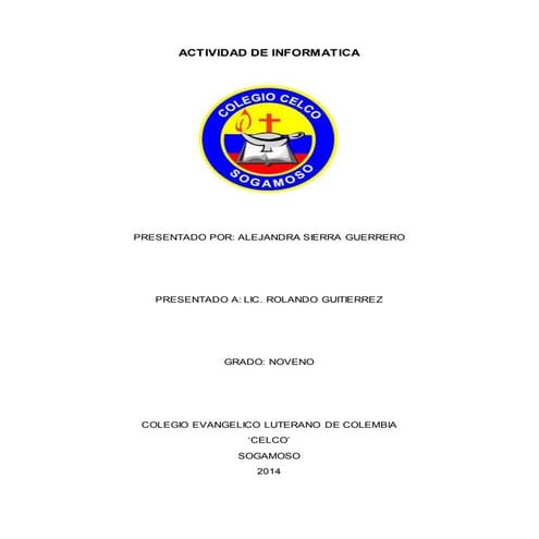 ACTIVIDAD INFORMATICA