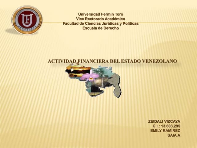 La Actividad Financiera del Estado ...