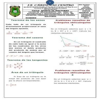 Actividad de mejora matematicas ciclo v( 5 a) 1er al 2do periodo (fernando lo...