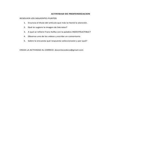 Actividad de profundizacion