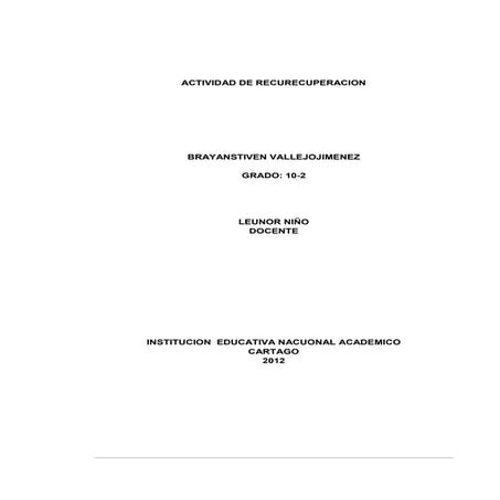 Actividad de recurecuperacion