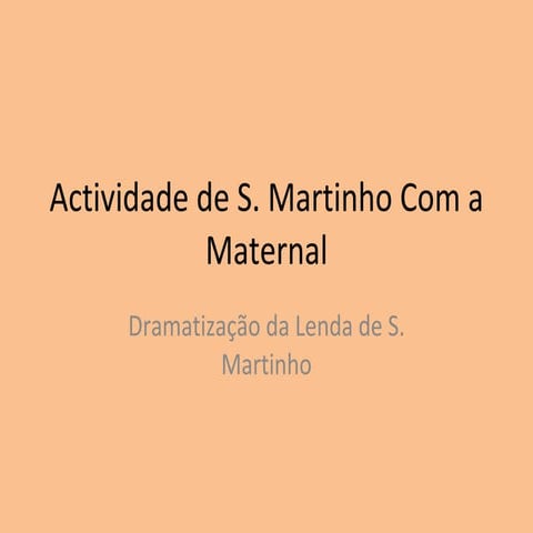 Actividade de s. martinho