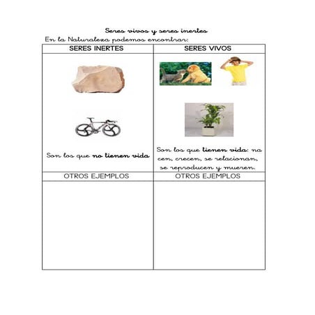 Actividades 3 los-seres-vivos