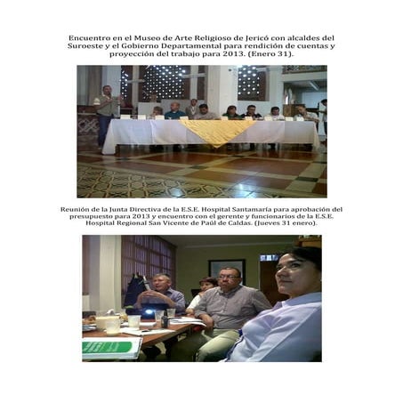 Actividades 1° de febrero de 2013