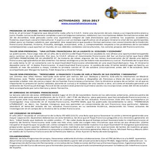 Actividades   2017 ESEF