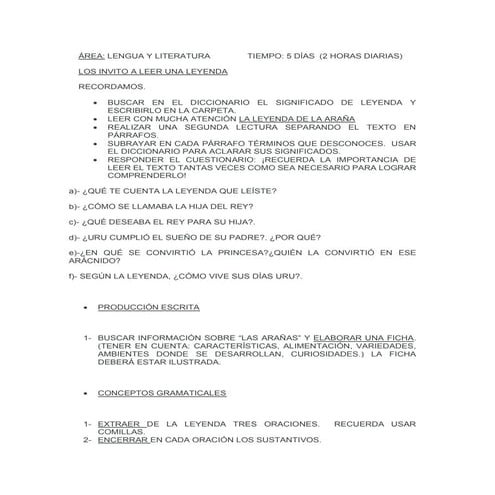 Actividades adaptadas