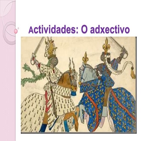 Actividades adxectivo