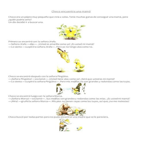 Actividades cuento don chancho