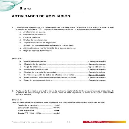 Actividades de ampliacion tema 6