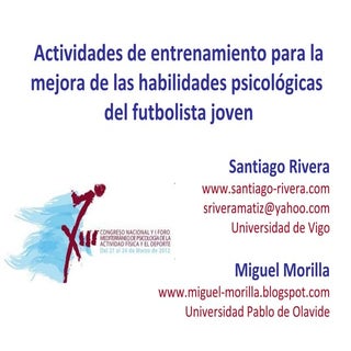 Actividades de entrenamiento para l...