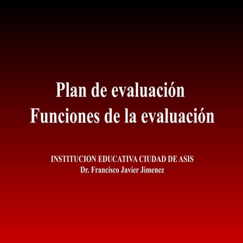 Actividades De Evaluacion