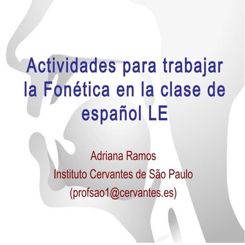 Actividades de fonética