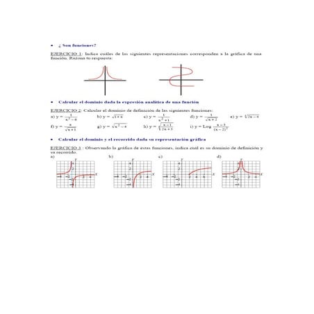 Actividades de funciones