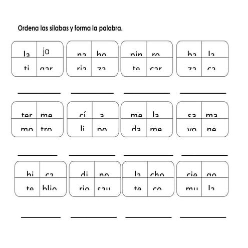 Actividades de lectoescritura