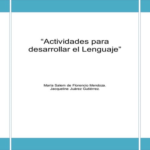 Actividades del lenguaje oral