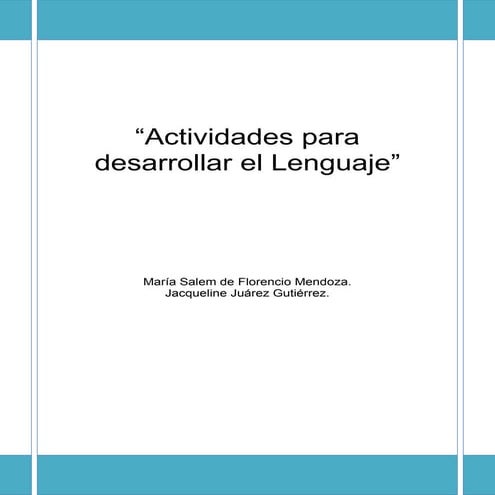 Actividades del lenguaje oral