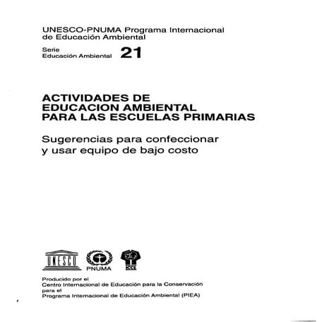 Actividades educativas de  educacion ambiental