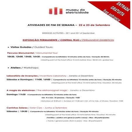 Atividades fim de semana  22 e 23 setembro vf