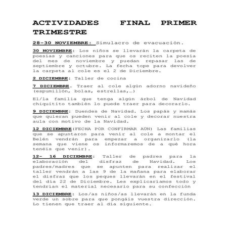 Actividades final primer trimestre curso 2016 2017 sin hoja