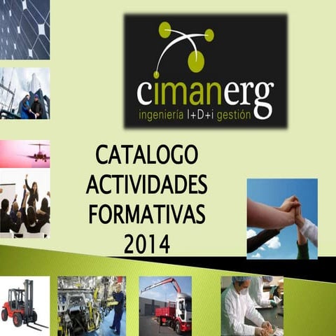 Actividades formativas cimanerg 2014