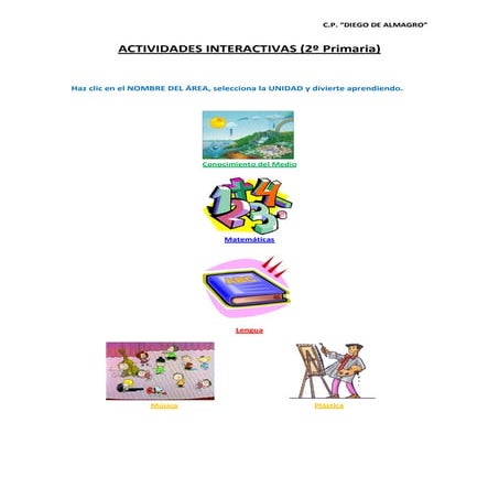 Actividades interactivas 2º primaria