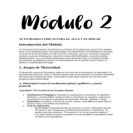 ACTIVIDADES LÚDICAS PARA EL AULA Y EL HOGAR MODULO 2.pdf