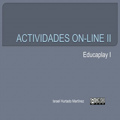 Actividades on line ii (parte i)