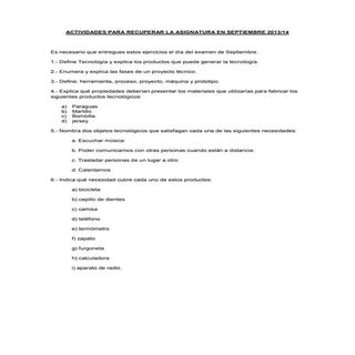 Actividades para recuperar la asign...