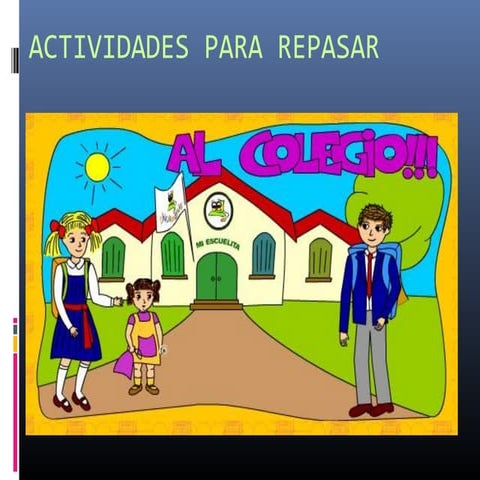 Actividades para repasar, clara