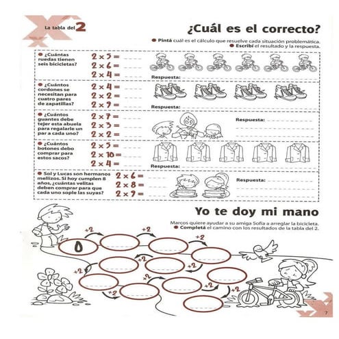 Actividades para trabajar tablas de multiplicar