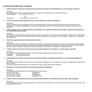 Actividades química del carbono
