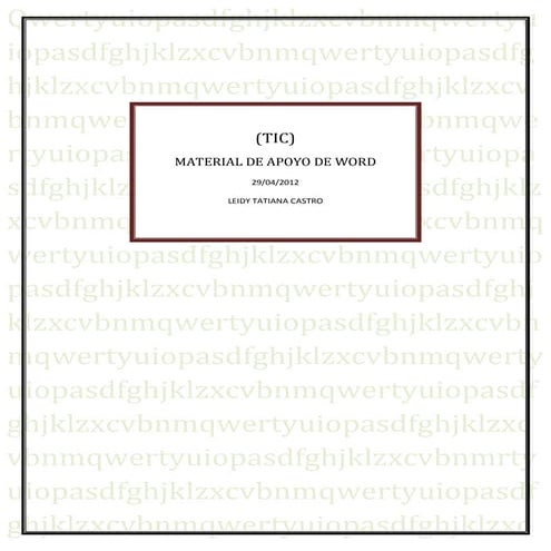 Actividades realizadas tic