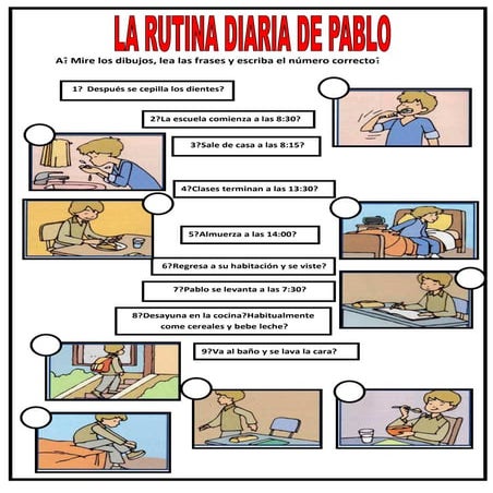 Actividades rutina diaria de pablo.blog de hispanistas de agadir