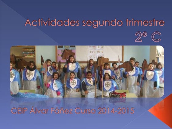 Actividades segundo trimestre