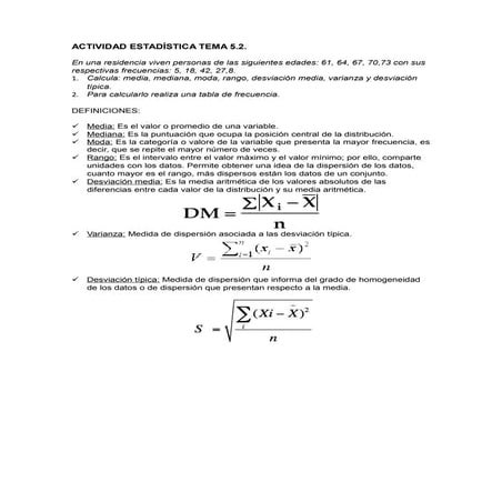 Actividad estadística: tema 5.2.
