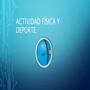 Actividad física y deporte