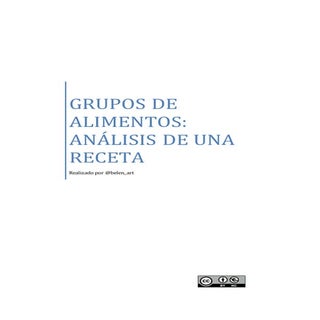 Actividad  grupos de alimentos