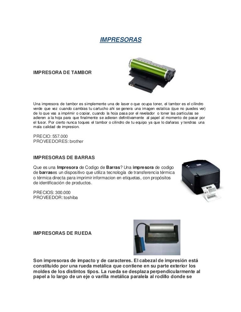 Actividad impresoras