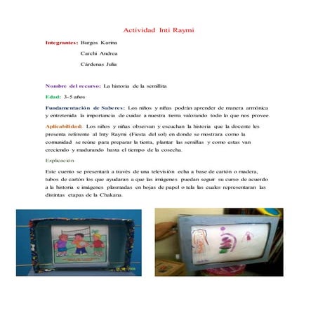 Actividad inti raymi | DOCX