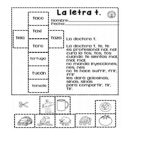 Actividad letra t