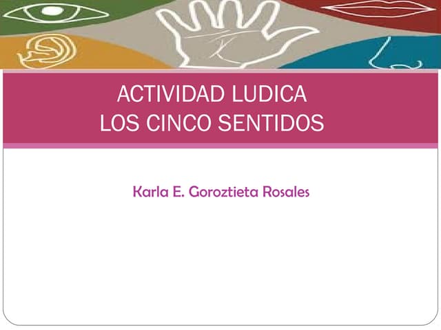 Actividad ludica de los 5 sentidos