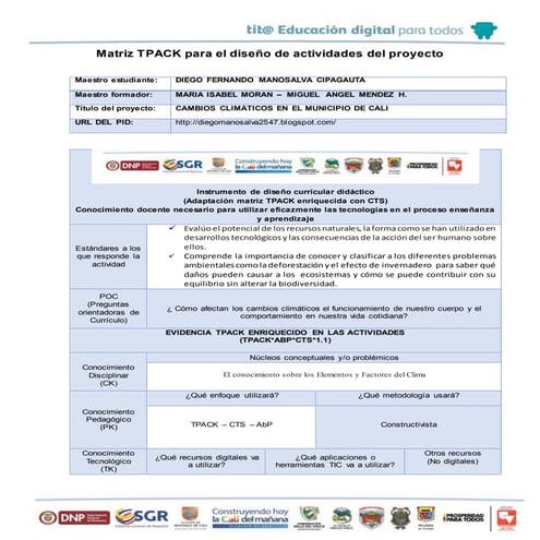 Actividad m3 s4 matriz tpack para el diseño de actividades v mejorada