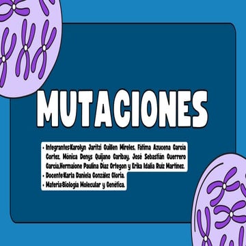 Actividad mutaciones ejercicios para alumnos