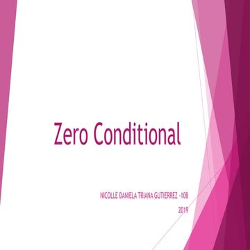 Zero Conditional