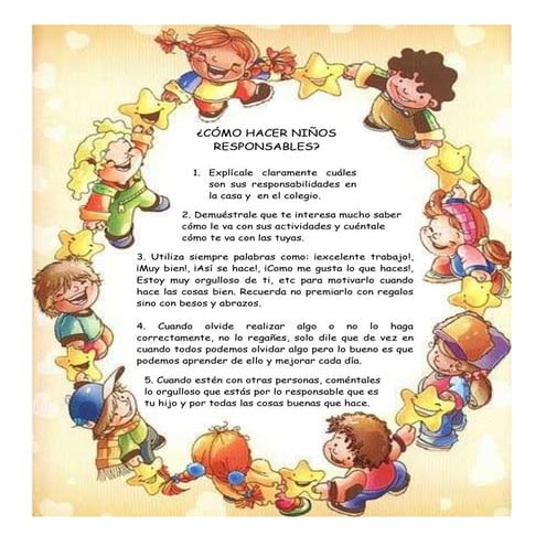 Actividad responsabilidad para padres