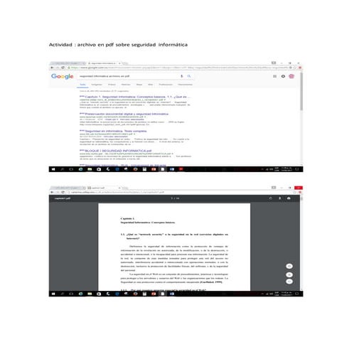 Actividad sobre internet