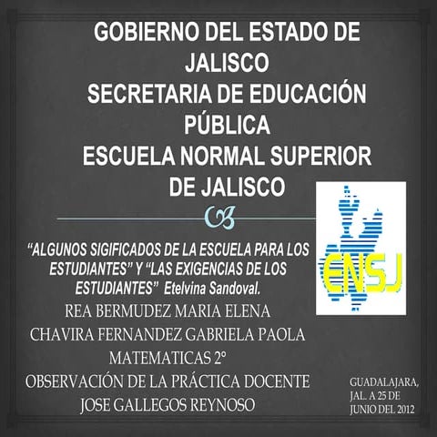 Algunos significados de la secundaria ante la disciplina escolar